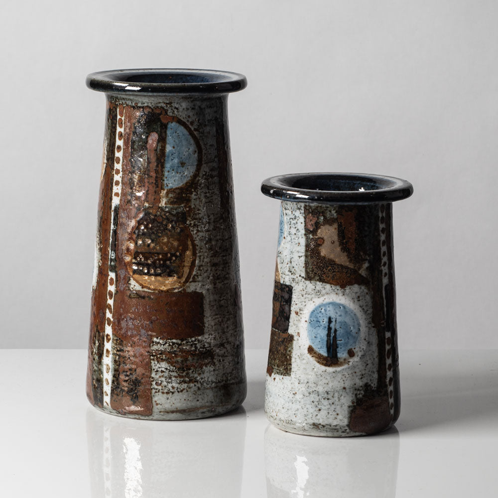 Two vases by Rorstrand Drejar Gruppen, Sweden