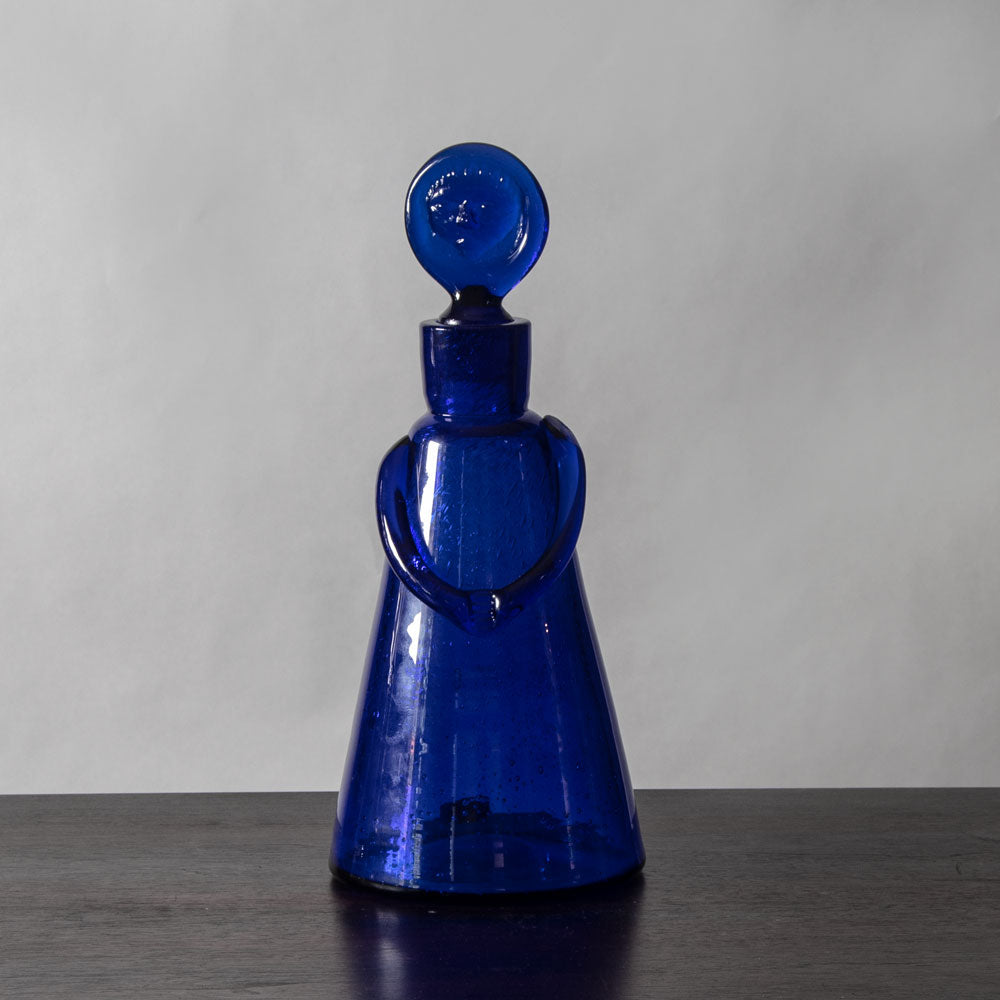 Erik Hoglund for Boda, blue glass decanter J1107