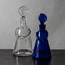 Erik Hoglund for Boda, blue glass decanter J1107