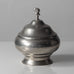 Nils Fougstedt for FAK (Fabriksaktiebolaget Kronsilver), Sweden, pewter lidded bowl L3047