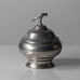 Nils Fougstedt for FAK (Fabriksaktiebolaget Kronsilver), Sweden, pewter lidded bowl L3047