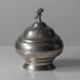 Nils Fougstedt for FAK (Fabriksaktiebolaget Kronsilver), Sweden, pewter lidded bowl L3047