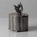 GAB Tenn, Sweden, pewter lidded jar with figure to lid L3055