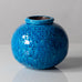 Gunnar Nylund for Rörstrand, Sweden, stoneware vase with glossy blue glaze K2233