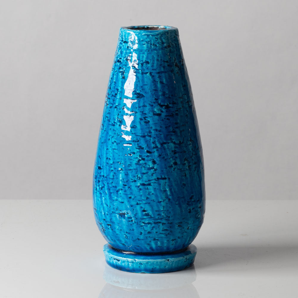 Gunnar Nylund for Rorstrand, Sweden, stoneware vase with glossy blue glaze K2226