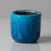 Gunnar Nylund for Rörstrand, Sweden, stoneware vase with glossy blue glaze J1610