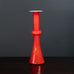Per Lutken for Holmegaard, Denmark "Carnaby" candlestick vase in red and white J1164