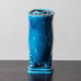 Gunnar Nylund for Rörstrand, Sweden, stoneware flower frog/vase with glossy blue glaze J1558