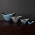 Group of ovoid bowls with blue glaze Gunnar Nylund for Rörstrand, Sweden