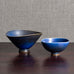 Two blue bowls by Berndt Friberg for Gustavsberg, Sweden