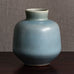 Berndt Friberg for Gustavsberg, Sweden, stoneware vase with pale blue gray haresfur glaze M5565