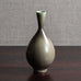 Berndt Friberg for Gustavsberg, Sweden, unique stoneware cabinet vase with gray haresfur glaze M4165