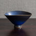 Berndt Friberg for Gustavsberg, Sweden, stoneware bowl with blue haresfur glaze M4166