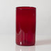 ﻿Kaj Franck for Nuutäjarvi-Nottsjö, Finland, cylindrical vase in red glass L3070