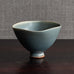 Berndt Friberg for Gustavsberg, Sweden, stoneware bowl with pale blue haresfur glaze M4052