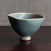 Berndt Friberg for Gustavsberg, Sweden, stoneware bowl with pale blue haresfur glaze M4052
