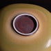Berndt Friberg for Gustavsberg, Sweden, unique stoneware bowl with yellow haresfur glaze L3561
