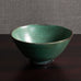 Svend Hammershoj for Kähler Keramik, Denmark, bowl with black and green glaze L3967
