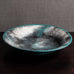 Svend Hammershoj for Kähler Keramik, Denmark, bowl with black, white and green glaze M4162