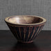 Wilhelm Kage for Gustavsberg, Sweden, "Farsta" bowl with red, black and brown glaze L3826