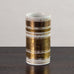 Bjorn Wiinblad for Rosenthal, cylindrical porcelain vase with gold pattern L3035