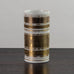 Bjorn Wiinblad for Rosenthal, cylindrical porcelain vase with gold pattern L3035