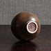 Berndt Friberg for Gustavsberg, Sweden, unique stoneware vase with dark brown haresfur glaze M4160