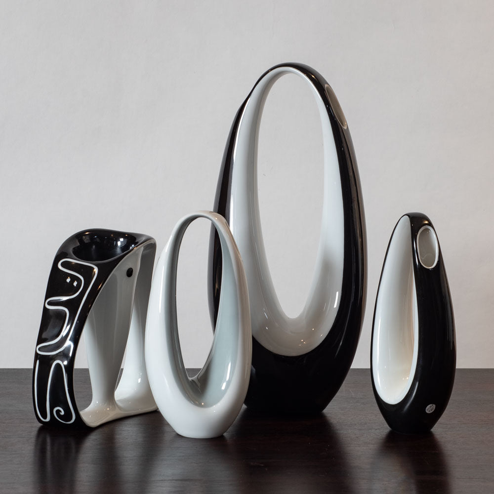 Four porcelain objects by Beate Kuhn for Rosenthal