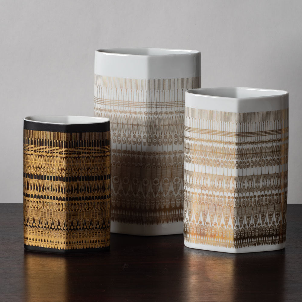 Three vases by Hans Theo Baumann for Rosenthal