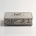 Swedish, decorated pewter box M4199