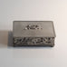 Swedish, decorated pewter box M4199