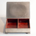 GAB Tenn, Sweden, pewter car box with decorated lid. M4198