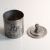CG Hallberg, Sweden, pewter lidded jar L3770