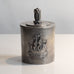 CG Hallberg, Sweden, pewter lidded jar L3770