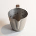 GAB Tenn, Sweden, pewter cream cup with wooden handle L3864