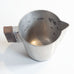 GAB Tenn, Sweden, pewter cream cup with wooden handle L3864