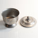 GAB Tenn, Sweden, pewter lidded bowl with seed pod handle M4139