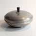 GAB Tenn, Sweden, pewter lidded bowl with wooden handle L3690