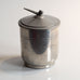 Lundin & Lindberg, Sweden, pewter lidded jar with sculptural finial M4197