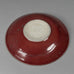 Gerry Williams, US, Unique stoneware bowl with oxblood glaze N7865