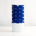 Large vase with glossy white glaze and blue patterning for Rosenthal, Germany L3156