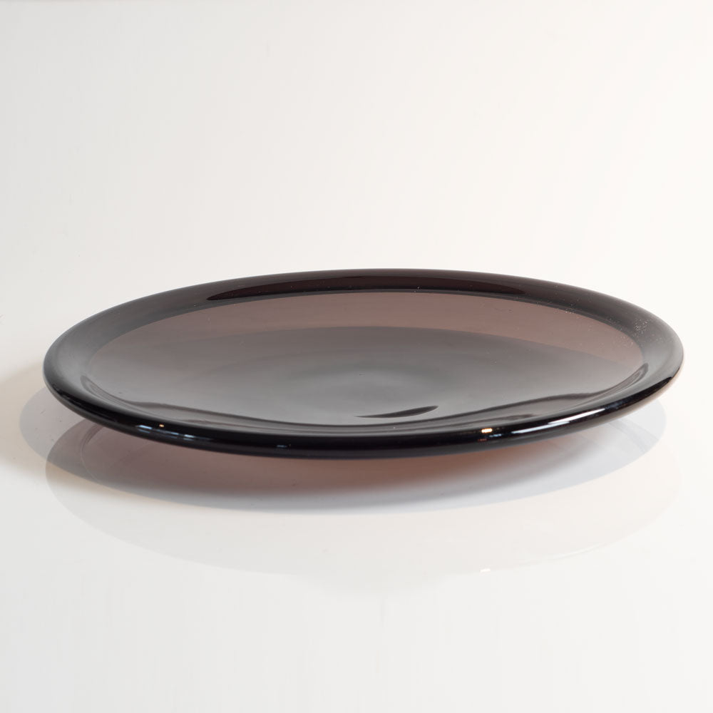 Timo Sarpaneva for Iittala, purple glass dish N4024D