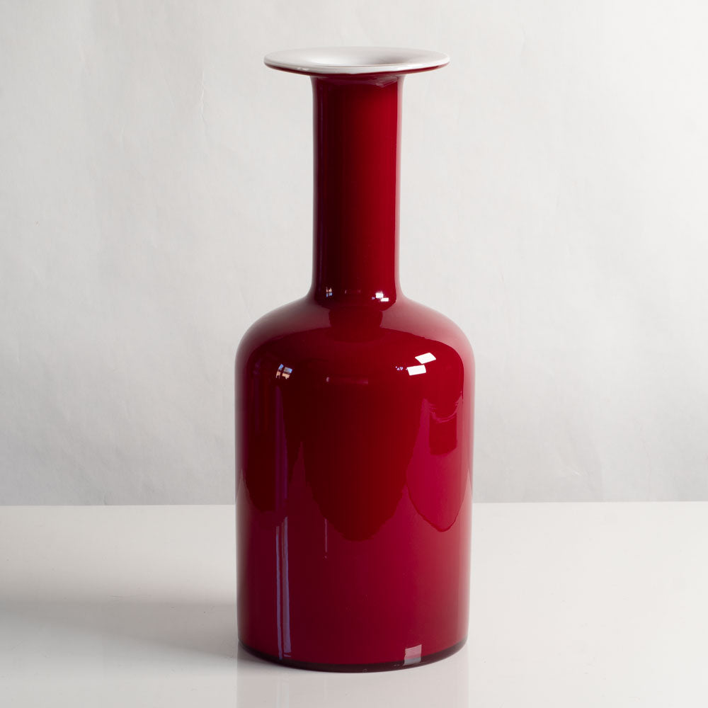 Otto Brauer for Holmegaard, Denmark, "Carnaby" segmented vase M4188