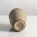 Arne Bang, own studio, Denmark, stoneware vase with beige glaze and rosettes M4240