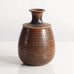 Stig Lindberg  for Gustavsberg, unique stoneware vase with matte brown glaze M4237