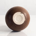Stig Lindberg for Gustavsberg, unique stoneware teardrop vase with matte brown glaze L3440