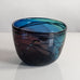 Eva Englund, Muraya Studio, Sweden, blue, green and purple glass vase M4168