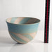 Beate Andersen, bowl with matte blue and gray glaze M4111