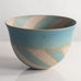 Beate Andersen, bowl with matte blue and gray glaze M4111