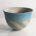 Beate Andersen, bowl with matte blue and gray glaze M4111